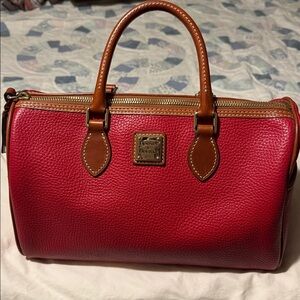 Dooney & Bourke Crimson Leather Satchel